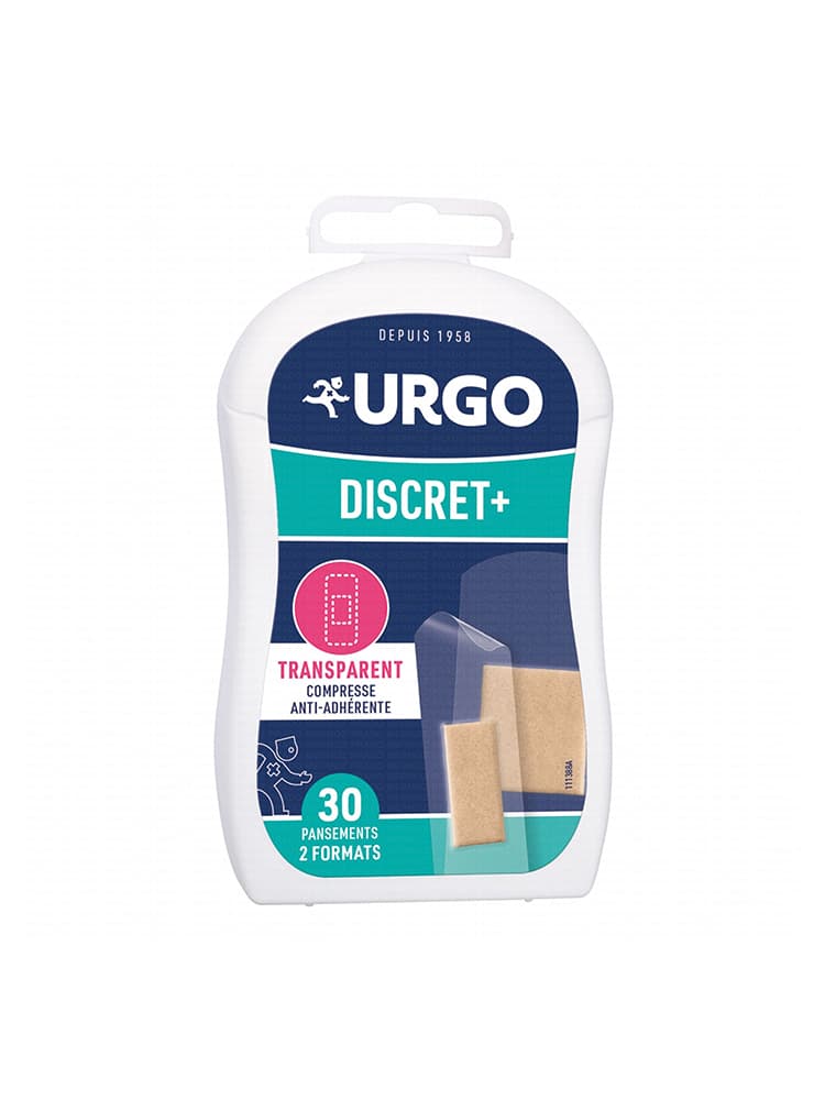 Urgo Discret + 2 Formats 30 Pansements Transparent