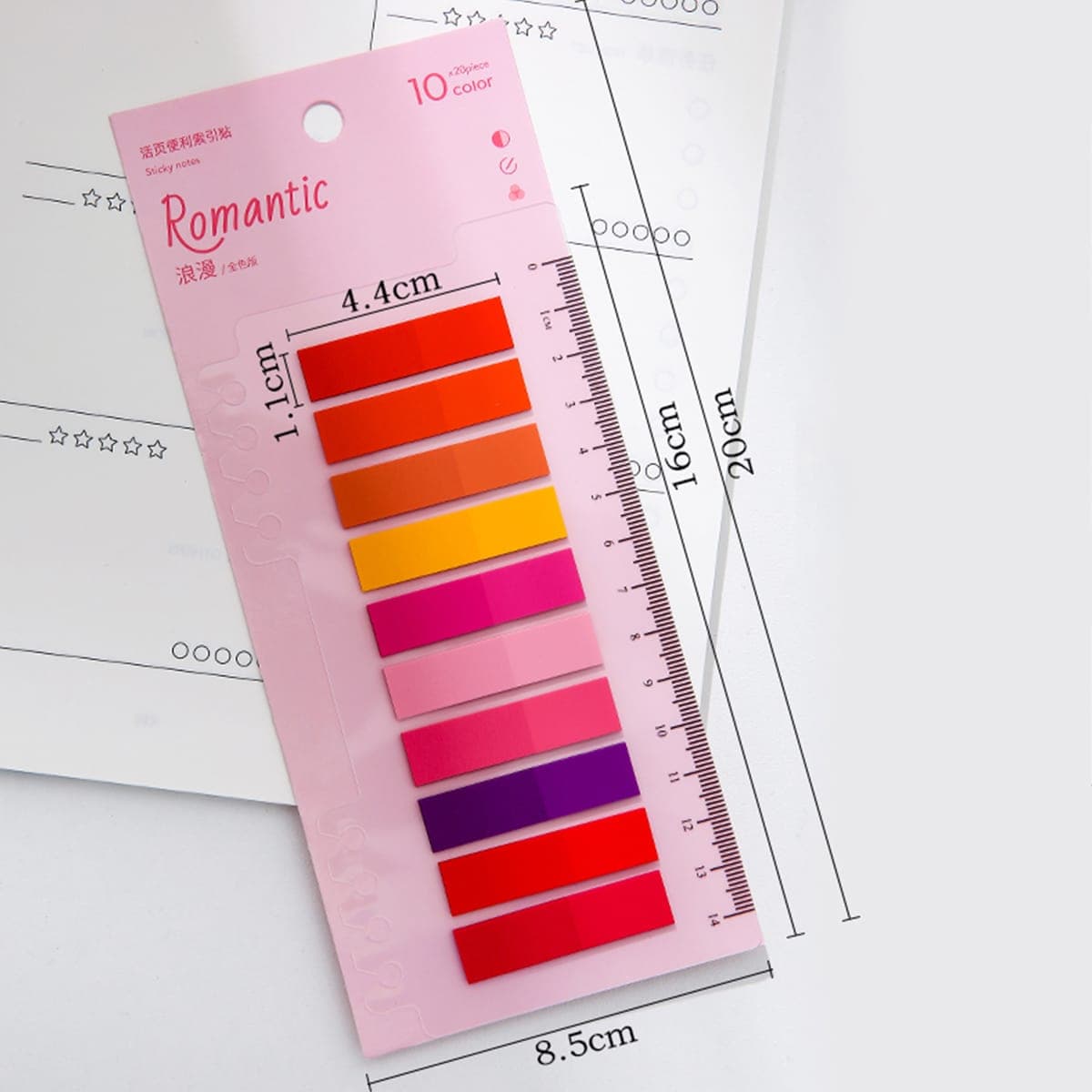 1 pièce Onglet D'Index Collant Couleur Mélangée , Simple À Usages Multiples Facile À Publier index Pour Marquage Classer Déposer