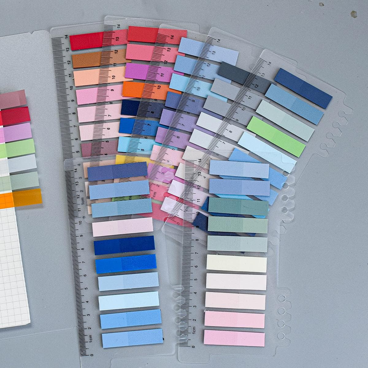 7 pièces couleur mélangée index collant simple à usages multiples facile à publier inscriptible index pour école bureau